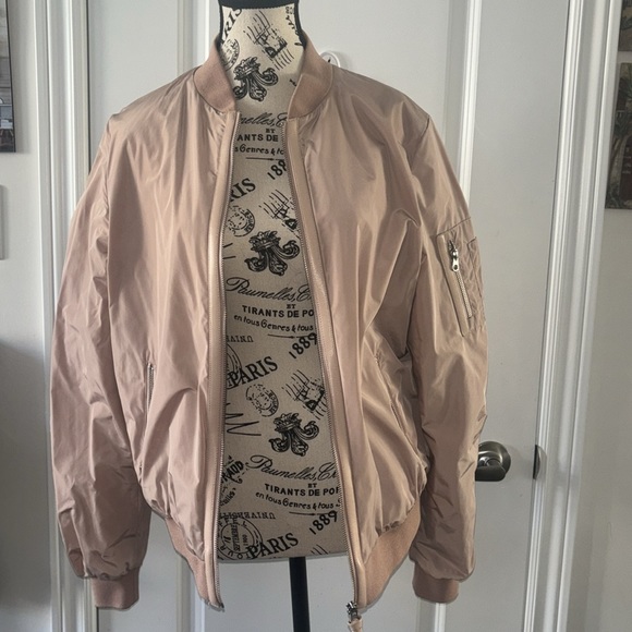 Mackage Cara Bomber Jacket Blush Pink - Picture 2 of 11